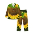 thumbnail image 1 of Fotbe Sunflower3 Pijama de Hombre con Estampado de Manga Larga, Conjunto de 2 Piezas, Ropa de Dormir Suave y Cómoda con Bolsillos-Medium, 1 of 7