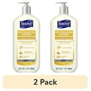 (2 pack) Suave Skin Solutions Revitalizing Body Lotion with Vitamin E, Dry Skin Relief for All Skin Types, 32 oz
