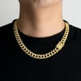 thumbnail image 6 of Cuban Link Chain Miami Cuban Necklace Gold/Silver Plated Diamond Cut Stainless Steel Chain for Men Women 13mm Iced Out Hip Hop Jewelry, 6 of 10