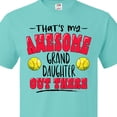 thumbnail image 4 of Inktastic That's My Awesome Granddaughter out There with Softballs T-Shirt, 4 of 5