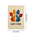 thumbnail image 4 of AMHNF Love is Love LGBTQ Pride Month Yard Flag for Spring Summer Home Outdoor Garden Decoration 12x18 inch, 4 of 5