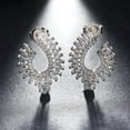 thumbnail image 2 of Elegant Curved Stud Earrings for Women Marquise Cubic Zirconia Ginger Lyne Collection, 2 of 7