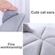 thumbnail image 3 of Billuyoard Gato cama casa nido 2 en 1 gato cama camas esteras felpa perrera cachorro cojín perros pequeños gatos nido lavable cueva gatos camas Perchas para gatos Gris SG Billuyoard PT000068-03, 3 of 6