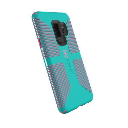 Speck CandyShell Grip Case for Galaxy S9+, Blue and Pink
