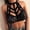 Noir, variante sur LSLJS Lingerie Érotique de Mode pour Femmes en Dentelle Ajourée Aguichant à Col en V Profond, Lingerie Aguichant, Lingeries pour Femmes