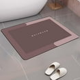 thumbnail image 3 of Alfombra absorbente para baño Baoblaze diatomita secado rápido a prueba de aceite Rectángulo Rojo M, 3 of 7