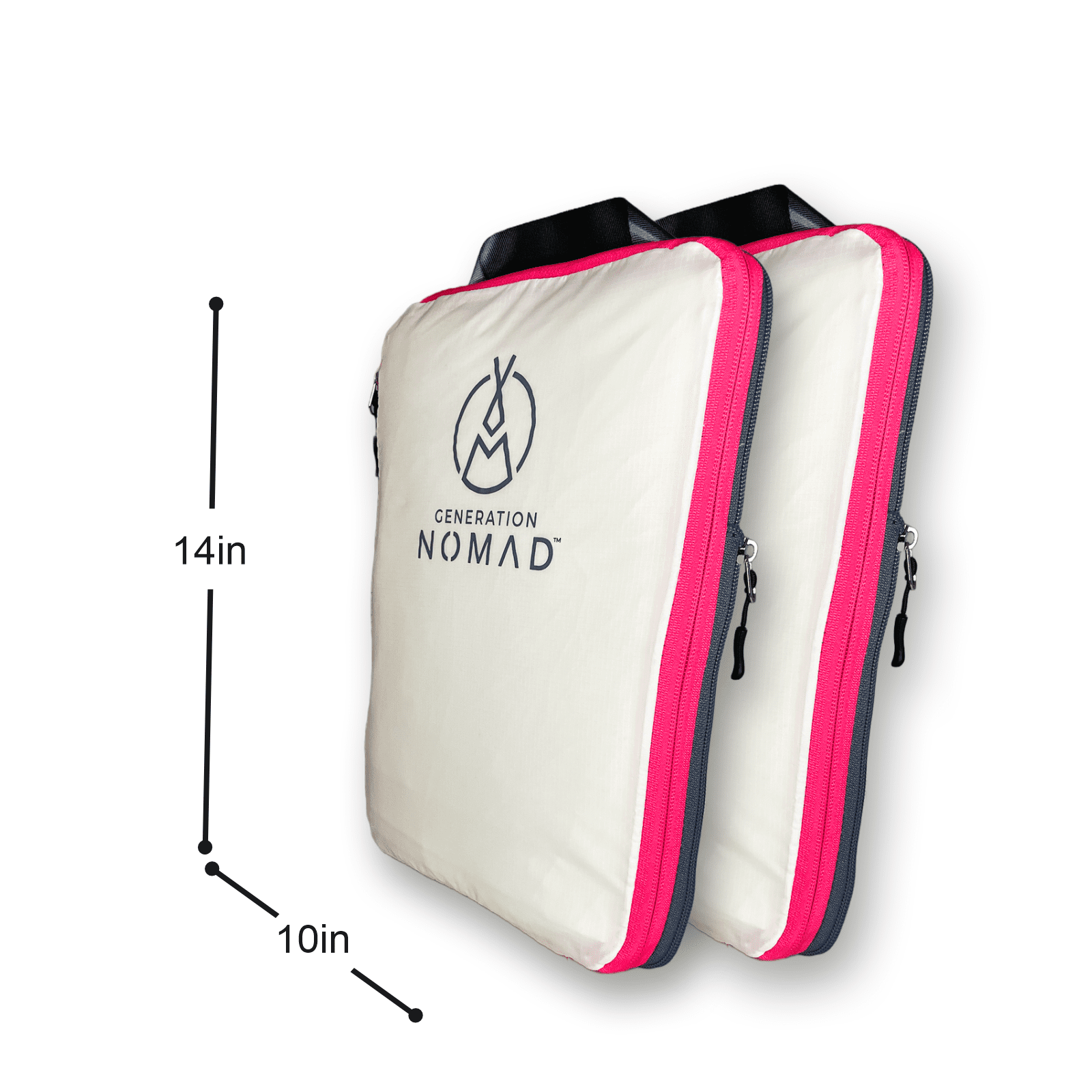 Generation Nomad Compression Packing Cubes for Travel | Best Compression Packing Cubes | Set of 2 BLACK