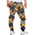 thumbnail image 2 of Homeyce Mens Sweatpants Camo Pants with Pockets Camouflage Sweatpants Straight Leg Hiking Athletic Casual Loose Fit Cargo Sweatpant Elastic Waist Drawstring Joggers Trouser,Orange 3XL, 2 of 5