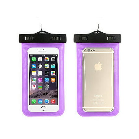 bag underwater pouch phones waterproof fits swimming dry cell purple mobile case phone most universal