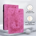 thumbnail image 5 of FJLBDE Case for Kindle Fire 7 (12th Gen, 2022 Release), PU Leather Cover Flip Folio Stand Card Slot, Rose, 5 of 7