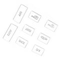thumbnail image 3 of Fdit Mirror Cover Car Styling Air Conditioner Button Knob Cover Trim Replacement For ‑Benz E‑Class W212 2010‑15, 3 of 8