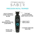 thumbnail image 5 of Stylecraft Saber Professional Full Metal Body Digital Brushless Motor Cordless Hair Trimmer, Precision Black, 5 of 10