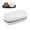 White, variant on Shampoo Bar and Conditioner Holder Compatible with Kitsch: ABS Plastic Soap Dish with 9 Drainage Holes Mold-Resistant Travel Case & Bathroom Organizer for Solid Shampoo Bars (White)