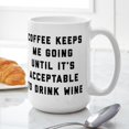 thumbnail image 6 of CafePress - Coffee Keeps Me Going - 15 oz Ceramic Large White Novelty Mug, 6 of 6
