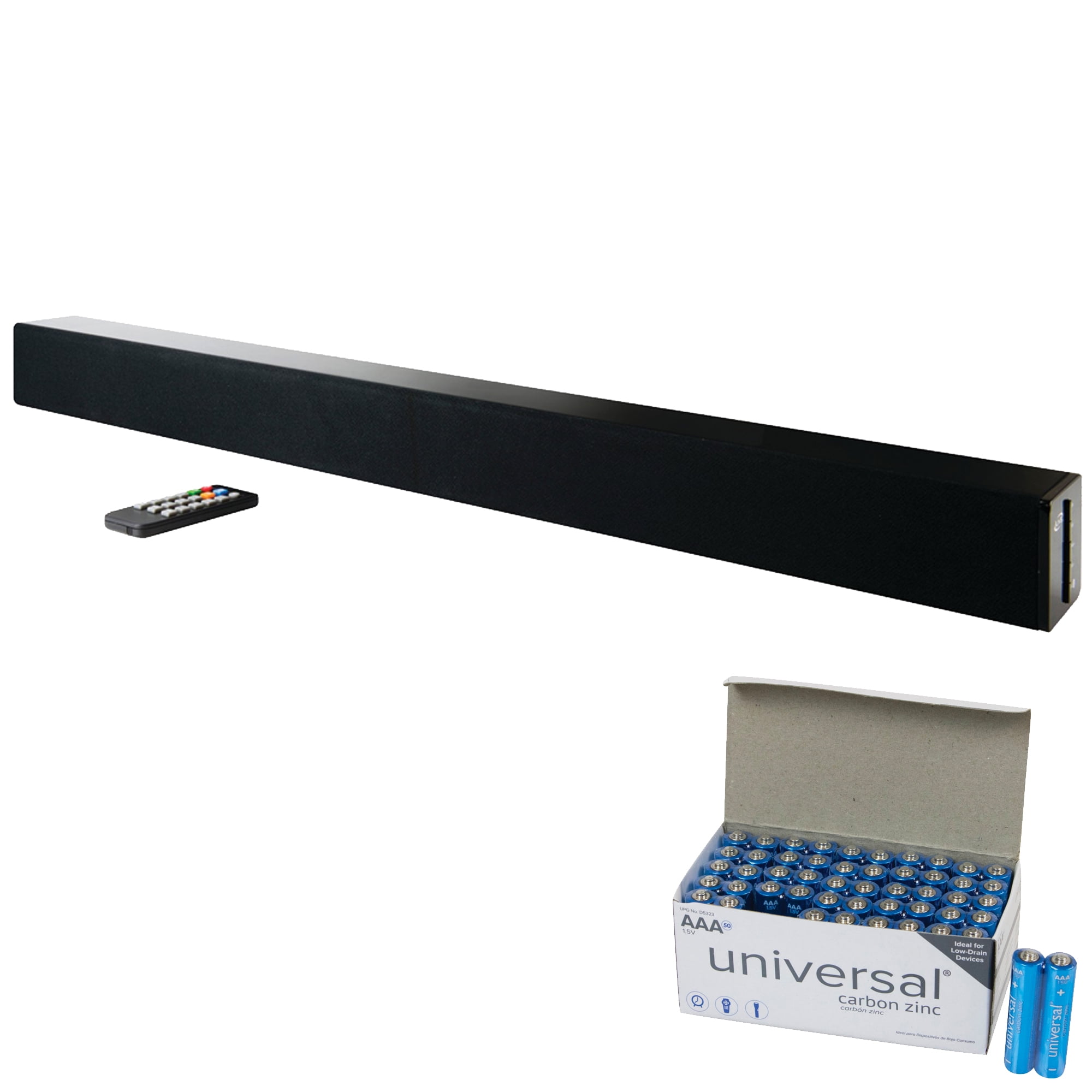 iLive ITB196B 32" HD Bluetooth Soundbar & UPG AAA 50 PK