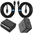 thumbnail image 1 of 2xSET 45W Adaptador de Cargador Súper Rápido Cable USB-C de 10 Pies para Samsung Galaxy S20 S21 S22 S23 S24 + Ultra, 1 of 9