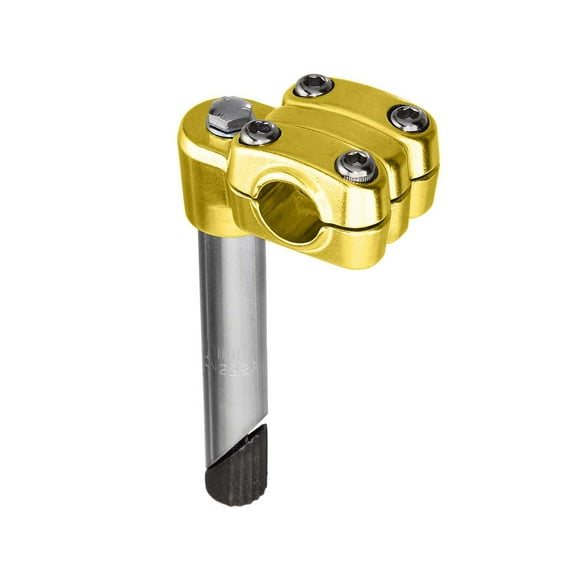 Gold 450 Alloy Bike Stem 22.2mm. Bicycle stem, bike part, bicycle part.