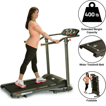 Exerpeutic TF1000 Ultra High 400 LB Weight Capacity Electric Treadmill with Incline & LCD