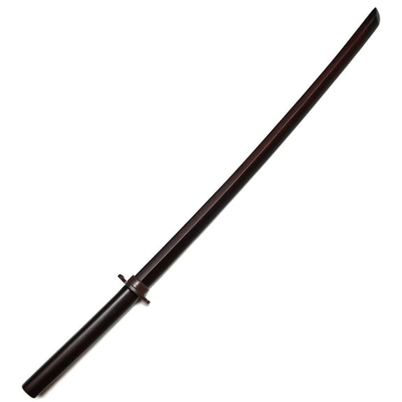 E-BOGU Dark Red Oak Training Bokken (39") Wooden Sword for Martial Arts