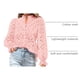 thumbnail image 4 of BLUSA PRETTYGARDEN Mujer Manga Abullonada de Encaje Cuello en V Rosa S, 4 of 7
