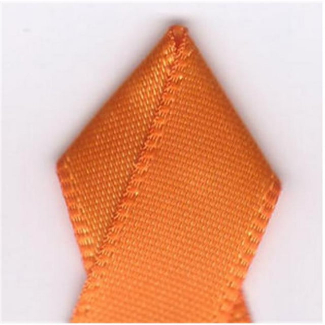 Papilion R074300230668100Y .88 in. Single-Face Satin Ribbon 100 Yards - Tangerine