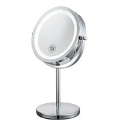 DECLUTTR Lighted Makeup Mirror, 1x/10x Magnifying Vanity Mirror with Lights, Chrome
