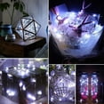 thumbnail image 2 of Twinkle Star Christmas Decoration Silver Wire Fairy String Lights, Christmas Lights, White, 33ft, 100 LEDs, 1-Pack, 2 of 6