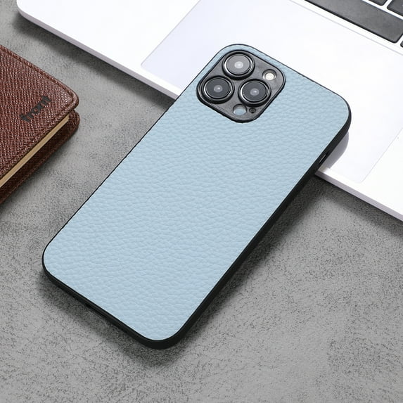 TECH CIRCLE Case Compatible with iPhone 13 Pro, Slim PU Leather Simple and Stylish Shockproof Phone Case Cover Lightweight Premium Soft TPU Bumper Protective Case for iPhone 13 Pro,Blue