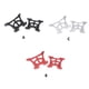 thumbnail image 5 of Bewildely Soporte fijo para amortiguador, accesorios profesionales de fijación de Color sólido, componente modificado, juego de bricolaje, reemplazo para Kits de construcción modelo Negro Bewildely FN010966-01, 5 of 6