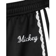 thumbnail image 5 of Disney Mickey Mouse Women's Athletic Track Pants Jet Black, 5 of 6