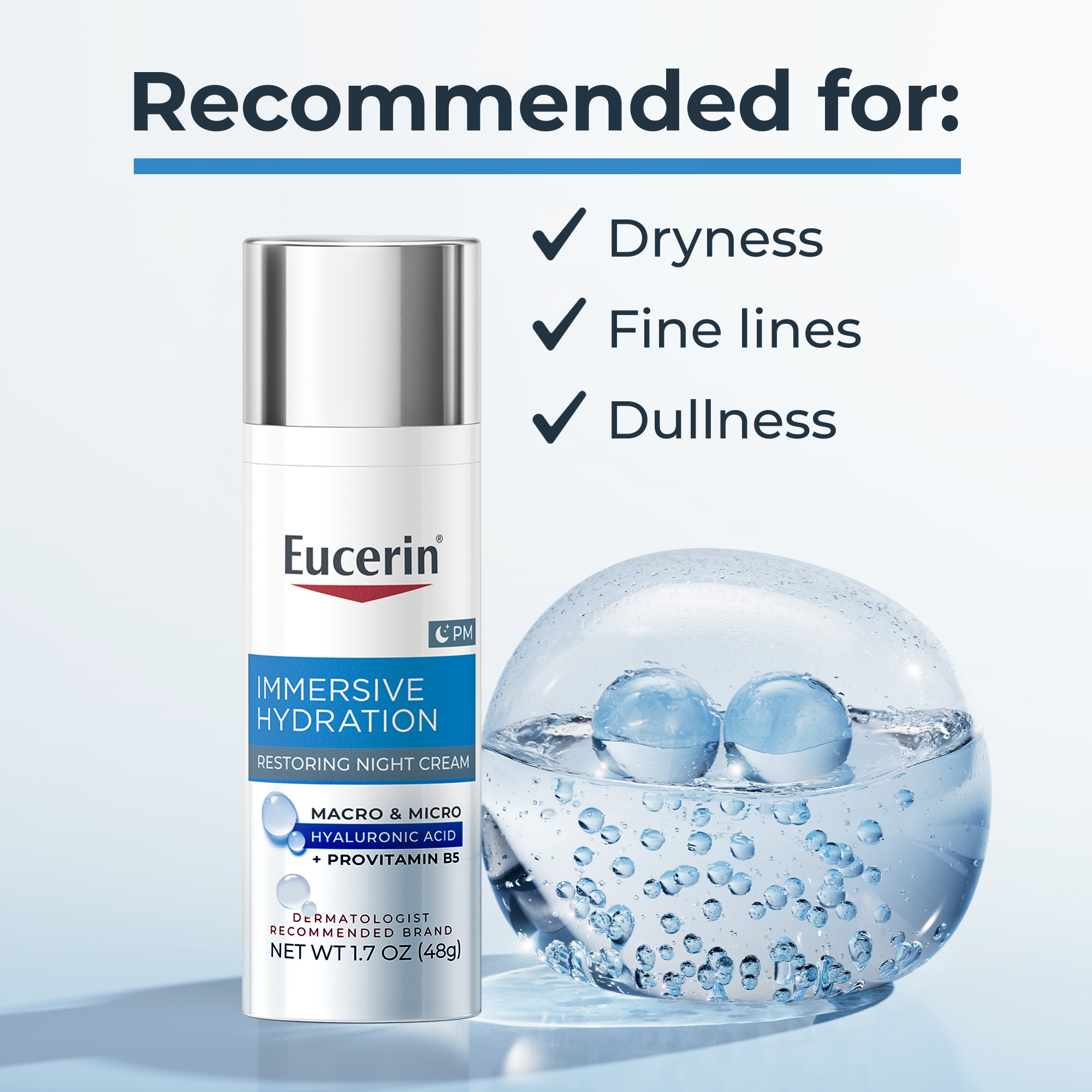 Eucerin Immersive Hydration Restoring Night Cream, 1.7 oz photo 5