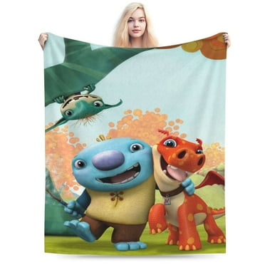 Wallykazam Blanket Cozy Warm Flannel Throw Blanket for Living Room Bedroom Bed Sofa Car, All Seasons Fleece Blankets Gifts for Kids Teens Adults 40"X30"