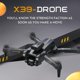 thumbnail image 3 of Dron RC con cámara 4K HD con lente ESC, drones de fotografía aérea profesional, retorno con un clic, retención de altitud, WiFi FPV, 3 of 8