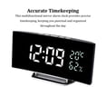 thumbnail image 3 of VONKY Desktop Electronic Clock Easy To Read Unique Style Temperature Display Timeless red light, 3 of 6