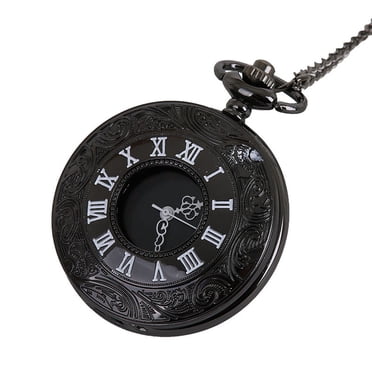 EGNMCR Chaîne Vintage Rétro la Plus Grande Montre de Poche Collier pour Grand-Papa Cadeaux Montre