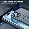 thumbnail image 5 of for iPhone 15 Phone Case with Tempered Glass Screen Protector Mag-Safe Wireless Charging 360° Rotatable Invisible Kickstand Bumpers Shockproof Protective Cover for Women Men Blue, 5 of 14
