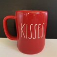 thumbnail image 3 of Rae Dunn HUGS - KISSES double sided mug- allside red - LL lettering - Ceramic, 3 of 4