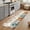 Brown Orange Blue, variant on Small Door Mat Indoor Outdoor 15.7"x23.6", Letter A Absorbent Non Slip Entry Rug, Monogram Words Low Profile Welcome Mat for Front/Side Door Apartment Entrance Bathroom