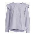 thumbnail image 5 of Free Assembly Women's Button Shoulder Blouse with Long Sleeves, 5 of 6