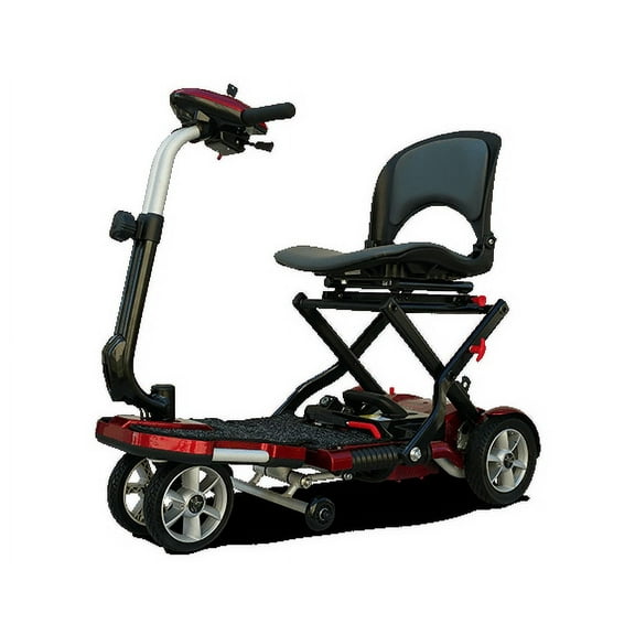 EV Rider TRANSPORT PLUS Folding Mobility Scooter Red