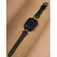 thumbnail image 3 of Wearlizer Slim Leather Watch Band Compatible with Apple Watch Bands 38/40/41/42/44/45/46/49mm Women Thin Strap for Iwatch Series 11/10/9/8/7/6/5/4/3/SE/Ultra, 3 of 6