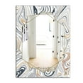 thumbnail image 2 of Designart 'Marbled Diamond 14' Miroir Moderne - Grand Miroir Mural Contemporain - 28x40, 2 of 4