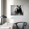 thumbnail image 3 of COMIO  Black and White Animal Wall Art Forest Bear Picture Painting Modern Artwork Framed Home Kitchen Office Decor, 3 of 4