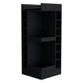 thumbnail image 2 of Wooden Cabinets, Wenge Corner Bar Cabinet with Wine Rack and Open Shelf, Wenge Living Room Cabinets,Particle Board Cabinets With Doors, Furniture Primary Living Space Cabinets, 2 of 6
