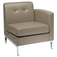thumbnail image 5 of OSP Home Furnishings Wallstreet Chair Right Arm Facing in White Faux Leather, 5 of 5