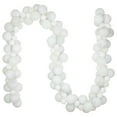 thumbnail image 2 of Northlight 3-Finish Shatterproof Ball Christmas Garland - 6' x 3.5" - White - Unlit, 2 of 5