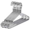 thumbnail image 1 of Perchas de acero inoxidable de 40 cm, 20 unidades, estándar, con muescas, ahorran espacio., 1 of 5