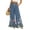 Light pink, variant on Blue Herringbone Floral Palazzo Pants for Women, High Waist Drawstring Wide Leg Trousers - Summer Flowy Ruffle Hem Lounge Bottoms Multicolor XXL