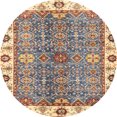 thumbnail image 1 of Ahgly Company Indoor Round Abstract Chestnut Brown Oriental Area Rugs, 7' Round, 1 of 6