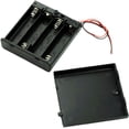 thumbnail image 2 of 2Pcs On/Off Switch 4 x 1.5V AA Battery Case Holder Leads Black w Cap, 2 of 6